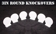 3 Inch Round Knockovers - 3/8in. Thk. - 6pc. set - Steel Target Shooting 