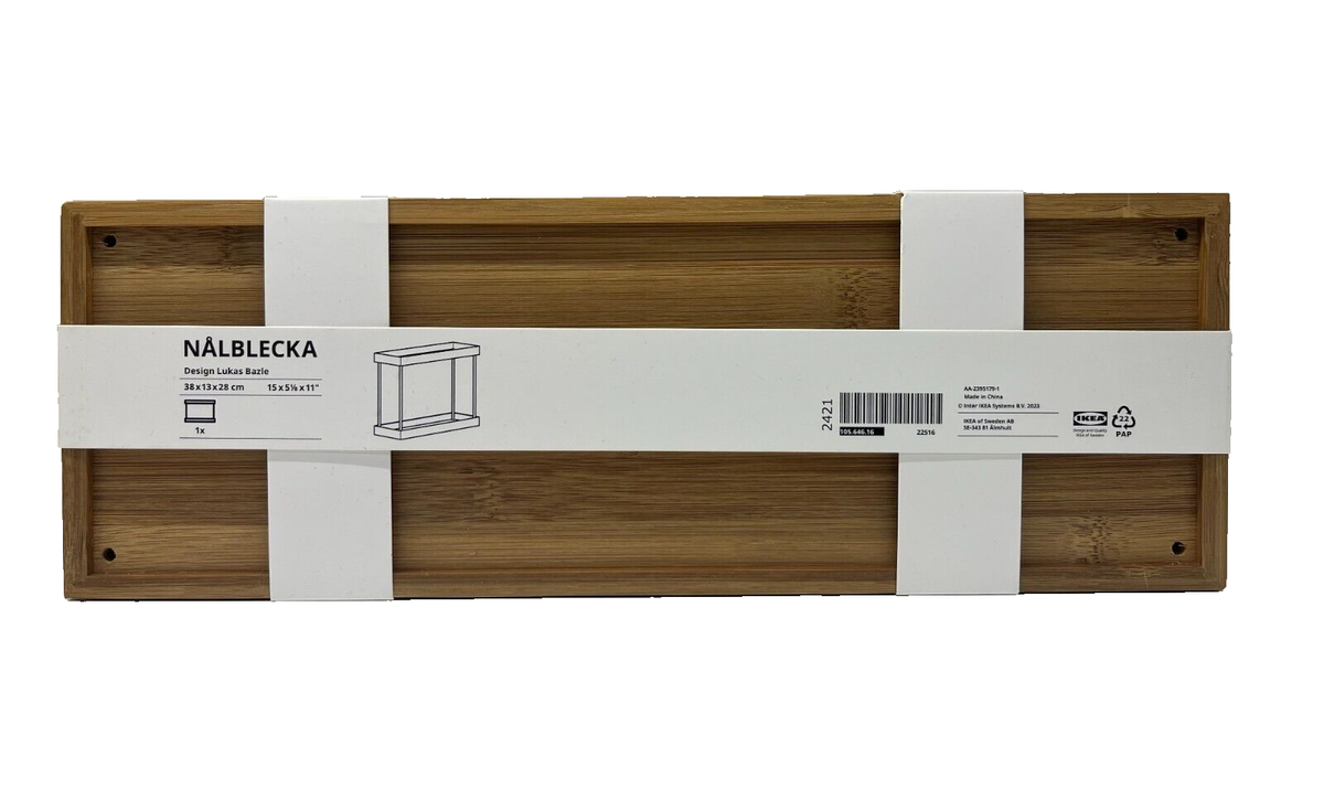 Brand New IKEA NALBLECKA Kitchen Countertop Organizer Metal/Bamboo