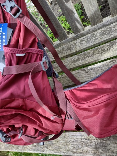 Jack Wolfskin Highland Trail 55 Rucksack - Backpack - Burgundy - BRAND NEW! - Picture 13 of 18