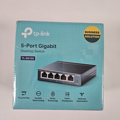 TP-Link TL-SG105 5 Port Gigabit Desktop Switch
