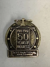 International Shoe Company “50 Years Of Progress 1911-1961” Gold Filled Pin