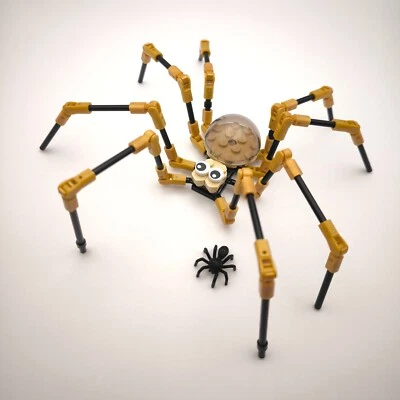 MORITZ MEDIA LEGO SPINNE SPIDER HALLOWEEN DEKO GESCHENK KINDER Gruselig kreativ Baustein Set