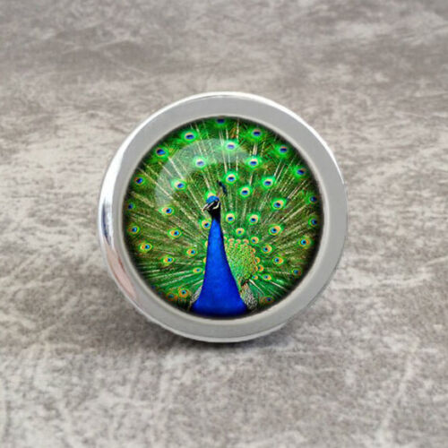 Peacock Knobs Dresser Drawer Pulls Handles Kitchen Cabinet Knobs Handle Pull - Picture 1 of 12