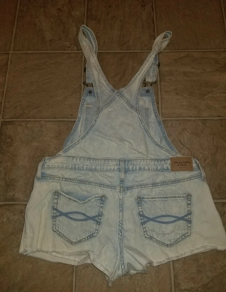 ABERCROMBIE TALLA S PANTALONES CORTOS VAQUEROS DESGASTADOS A&F 3480 Foto 2 de 3