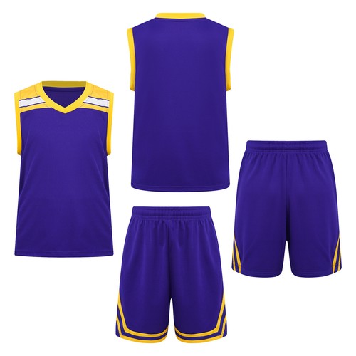 Kids Boys Uniform Competition Suit Shorts Outfit Sport Costume Athletic Running - Picture 19 of 69
