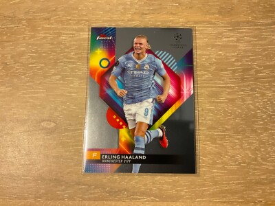 2023-24 Topps Finest UEFA Club Competitions Soccer Erling Haaland #121 Man City