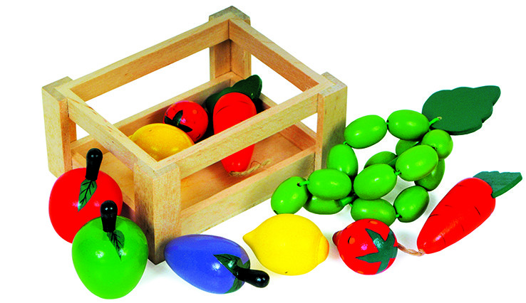 Thumbnail - Legler Holz Spielzeug Groß Oder Klein Kisten Milch Flaschen Gemüse Von