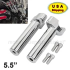 Chrome 5.5" Straight Handlebar Risers For Harley 1" Bar Sportster 883 1200 Dyna