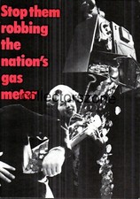 protest At Goverment Closure of British Gas Showrooms Political Postcard