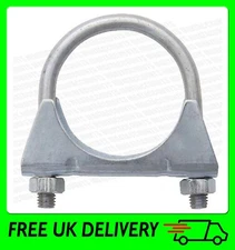 63 mm (2 1/2") Steel Twin Bolt 'U' Exhaust Clamp [PEC11C]