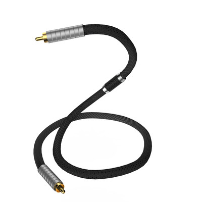 75 ohm Coaxial Hifi Audio Digital Cable 18awg Pure silver digital RCA-RCA cables