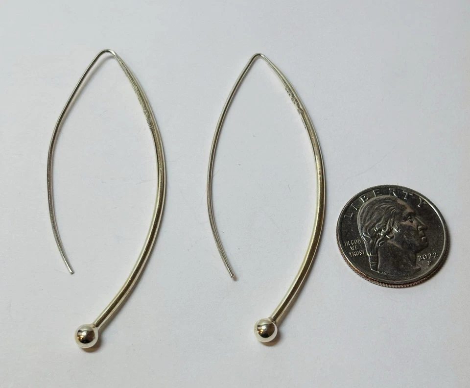 Silpada Sterling 925 Silver Balancing Act Threader Earrings W1307 - Image 4 of 4