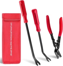 3 Pcs Clip Remover Tool Clip Pliers Set Fastener Removal Tool Auto Trim Removal