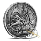 2016 1OZ NIDHOGGR ANTIQUE ROUND - BOX COA - LIMITED NORDIC SERIES *IN-HAND*