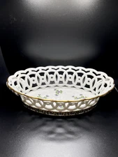 RARE Antique 18th Cent French Empire Dihl & Guerhard Porcelain Sprig Reticulated