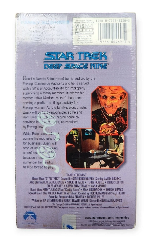Star Trek Deep Space Nine Episode 69 VHS 1999 Vintage SciFi NEW Sealed  - Image 3 of 4