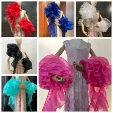 Women Party Ruffles Gloves Arm Sleeves Opera Gloves Lace Wedding Dress Accessory