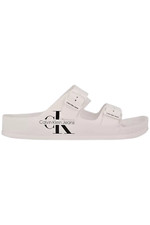 Calvin Klein Men's Zion Open Toe Casual Slip-on Sandals White