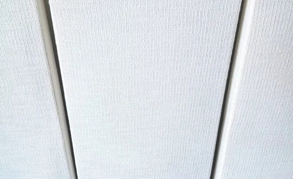 6 paneles de pared acústicos absorbentes de sonido de chenilla en beige - JUEGO DE 6  Foto 4 de 4