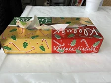 1938 Christmas Kleenex box with tissue / open