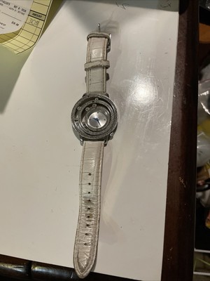 NEW Batt GORGEOUS LADIES Marc Echo HIGH END DIAMOND WATCH BLUE ACCENTS RTL $275
