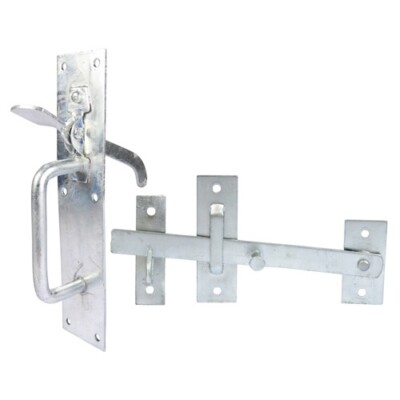 Timco 205 x 45mm Suffolk Latch Medium Duty Hot Dipped Galvanised  TIMbag UK