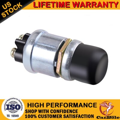 50A Push Button Momentary Starter Ignition Switch On-Off SPST 12V DC For marine