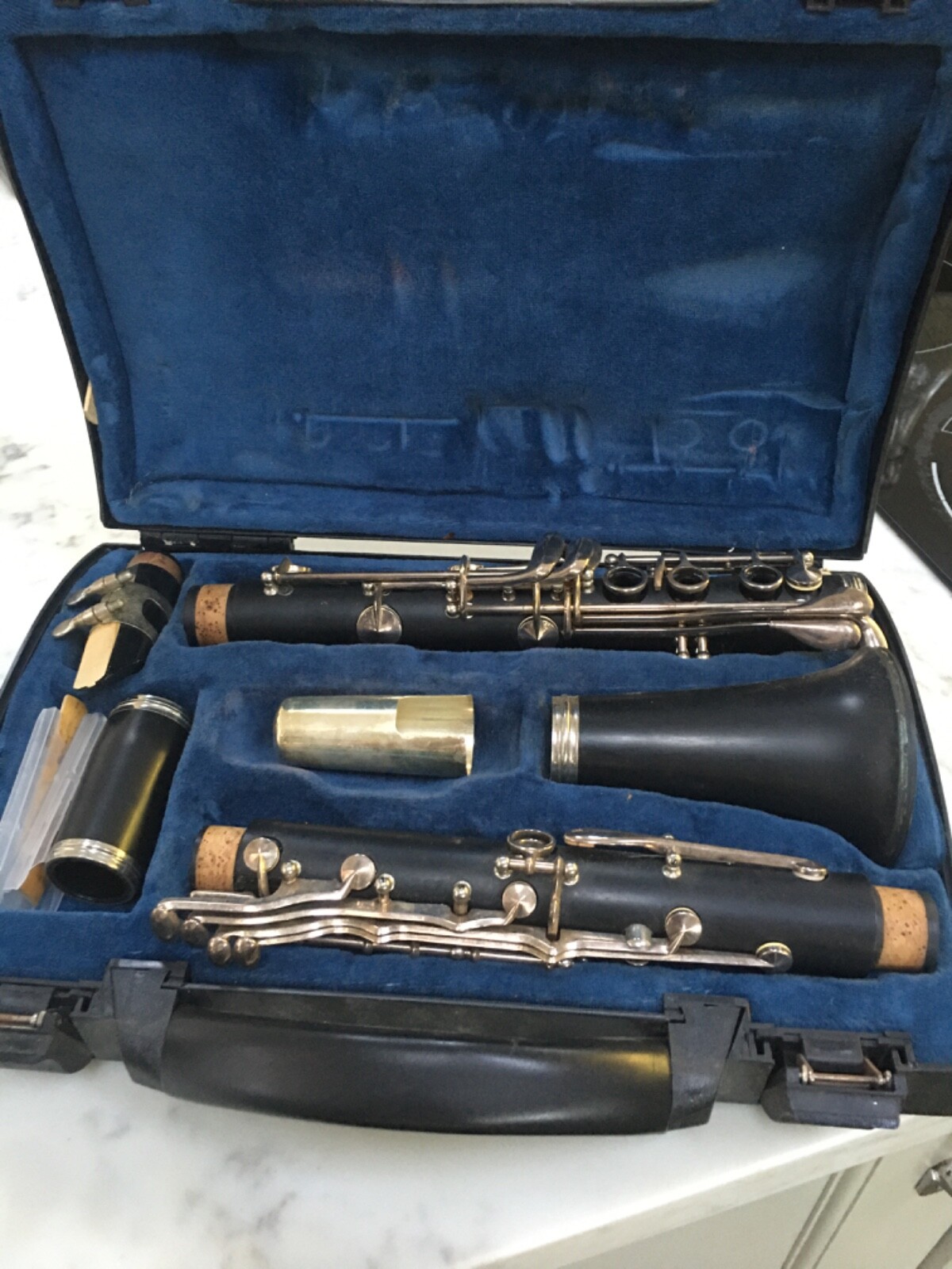 Buffet Crampon Hard Case Paris w/ Reeds Cleaning Cloths Velvet