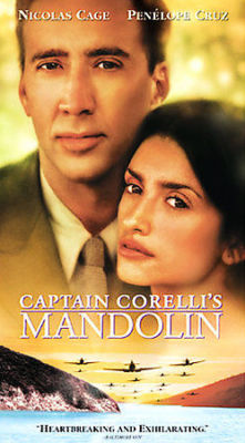 Captain Corelli's Mandolin 2002 VHS Nicolas Cage, Penelope Cruz Buy 2 Get 1 Free