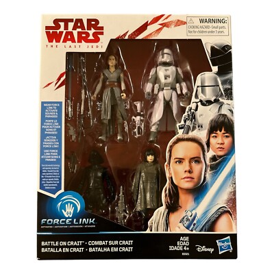 Hasbro Star Wars Force Link Battle on Crait 4-Pack 3.75-inch Action Figure