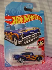 2019 Hot Wheels '57 CHEVY #9 /250 US ? blue Bel Air ??HW FLAMES??Case A