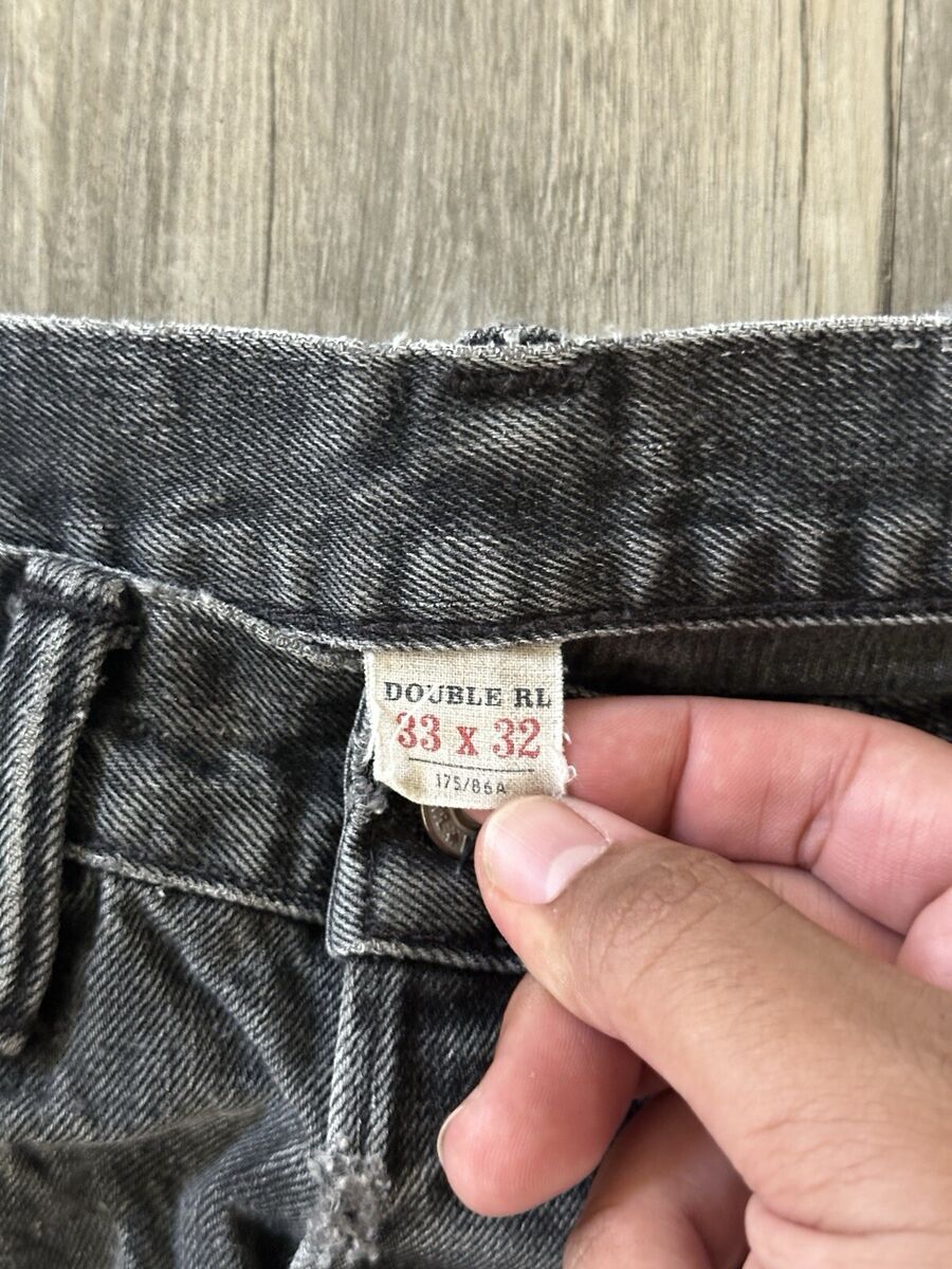 RRL Double RL Slim Narrow Japan Selvedge Denim Jeans Black RRL Double RL Slim Narrow Japan Selvedge Denim Jeans Black