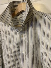 Ted Baker Mens Sz 17 Endurance Dress Shirt French Cuff Striped Classic