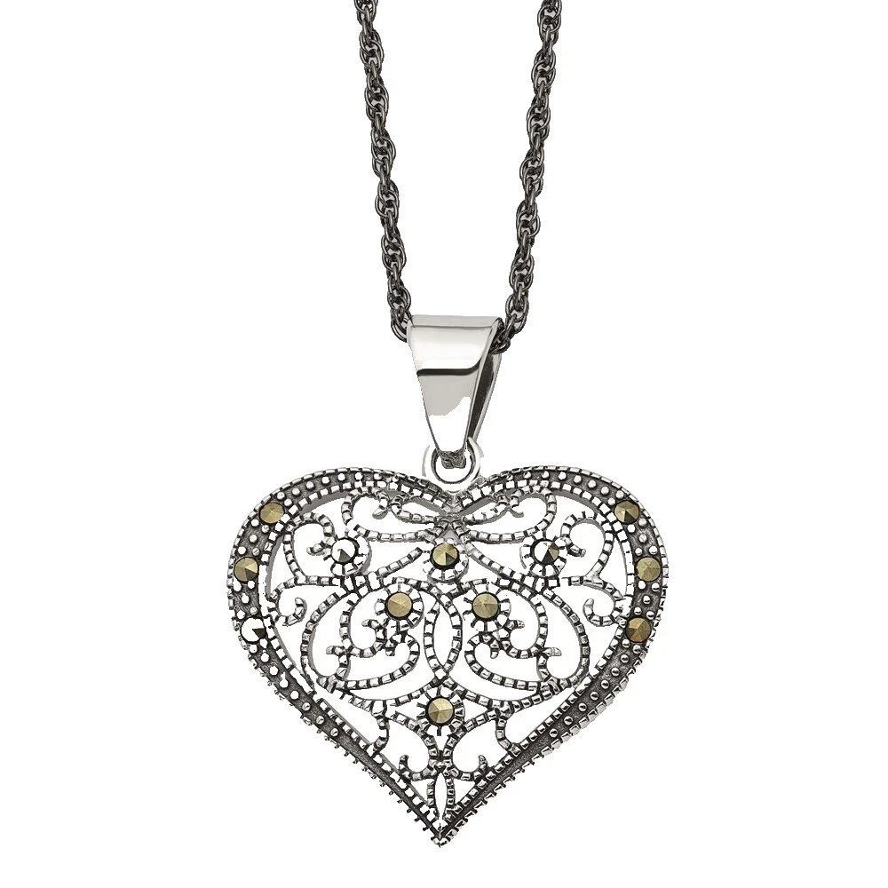 Collares y colgantes De moda Chisel Marcasita