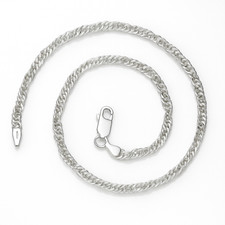 Sterling Silver Singapore Anklet Ankle Bracelet - 7.5 inch - 925 SILVER