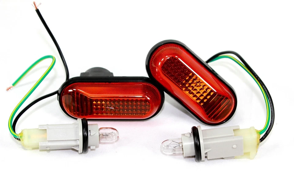 Marcadores laterales ámbar cúpula intermitente 2/4 puertas LS para 90-93 Acura Integra DA DB   Foto 2 de 2