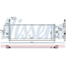 1x K�hler, Motork�hlung NISSENS 606248 passend f�r BMW MINI