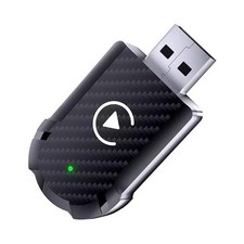 Black USB Bluetooth Adapter Dongle, USB Connectivity, 11x27x53mm, Compact Design