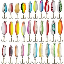 Fishing Spoons - Hard Trout & Salmon Bass Fishing Metal Lures 1/8oz to 3/10oz...