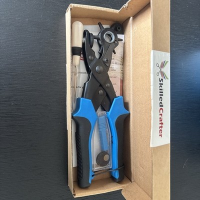 Skilled Crafter Pro Hole Punch Ideal For Belts, Crafts, Card, Plastic, Felt, Etc