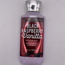 Bath  Body Works Black Raspberry Vanilla Body Lotion Full Size 8 Fl. oz NEW 