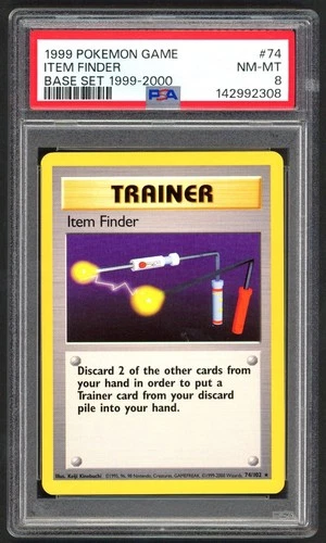 Pokemon Cards - PSA 8 Item Finder 74/102 - Base Set 1999-2000 4th Print