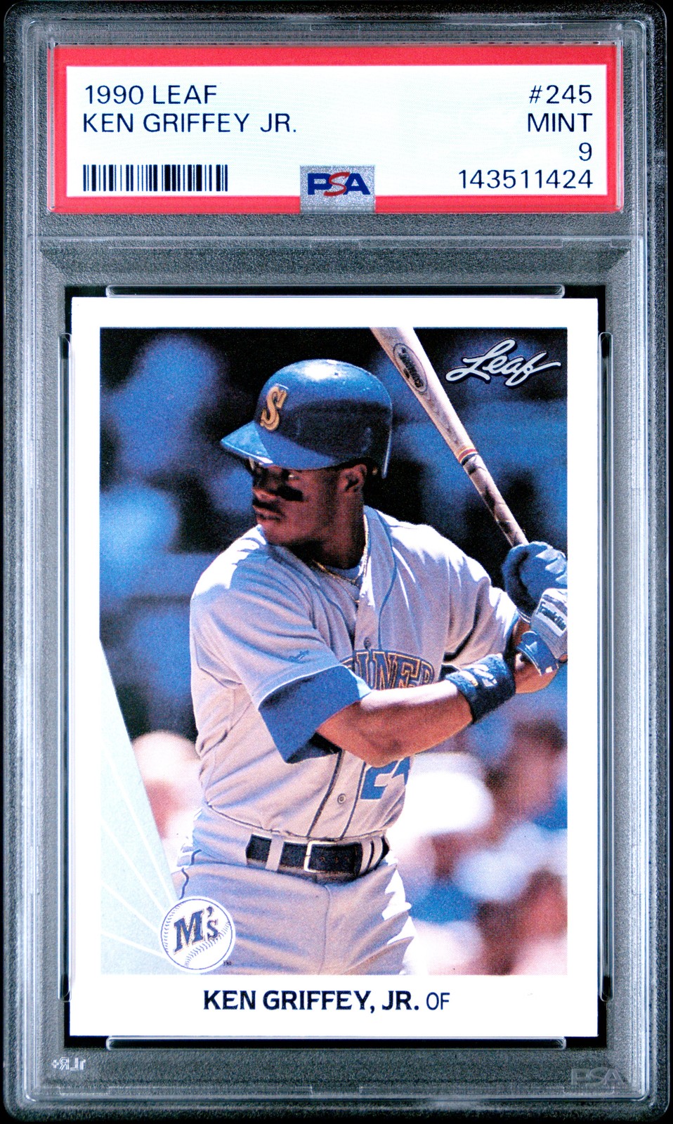 1990 LEAF #245 KEN GRIFFEY JR. PSA 9