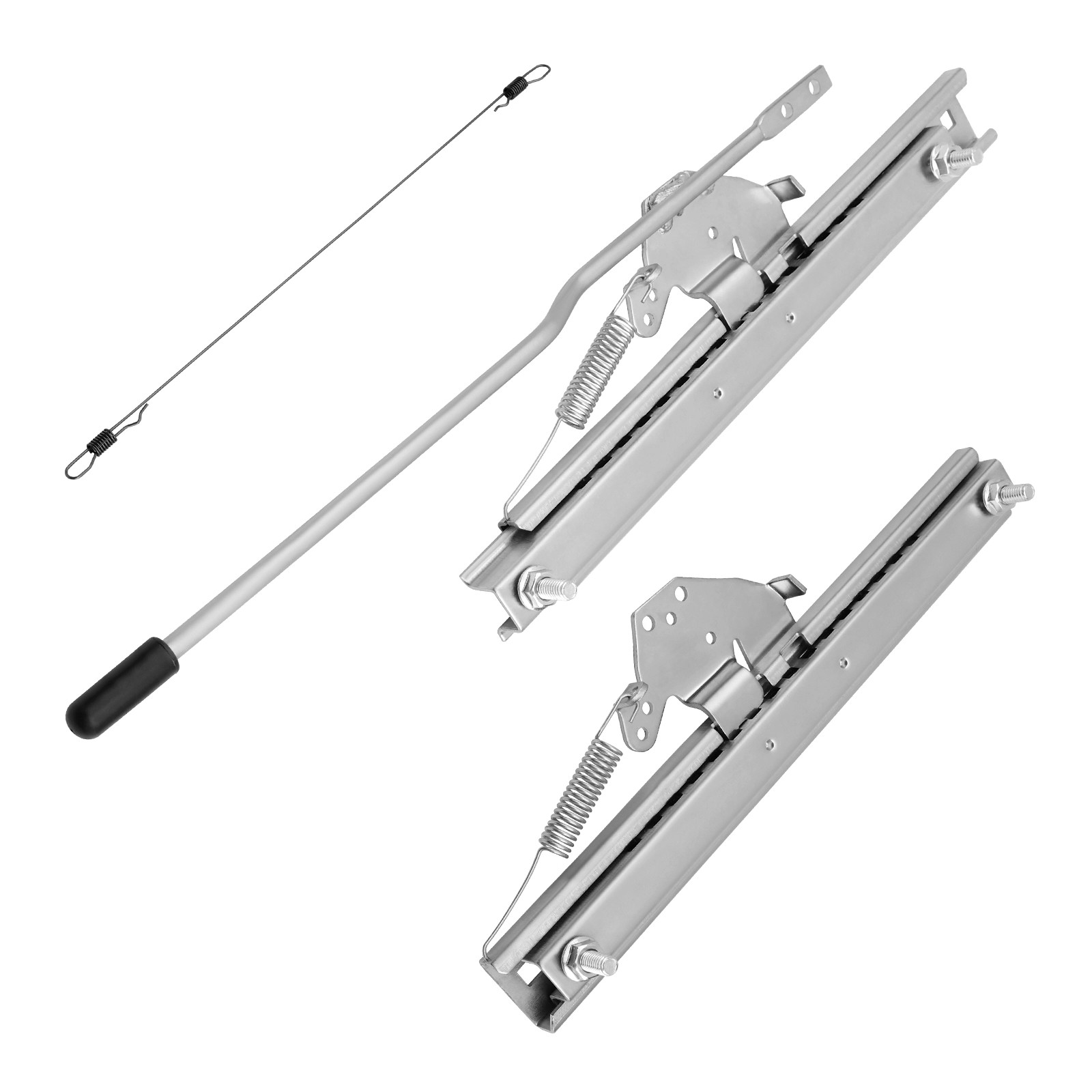 Universal Adjustable Seat Slider Dual Locking Rails Brackets Kit For Bucket Seat