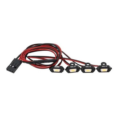 INJORA Rock Lights Bausatz mit Controller für 1/18 1/24 RC Crawler (weiß, gelb...