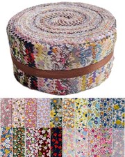Jelly Roll Fabric 20 Assorted Floral Prints 100 Cotton 40 Strips Warm Autumn