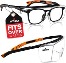 Safety Glasses Over Specs Anti Scratch UV Protective ANSI Z87