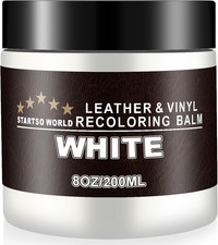 Leather Recoloring Balm - Repair Kit for White Furniture and Car Seats  Scratch