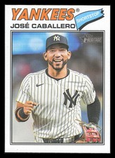 Jose Caballero 2026 Topps Heritage #328 New York Yankees
