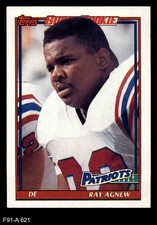 1991 Topps #621 Ray Agnew Patriots North Carolina St 8 - NM/MT